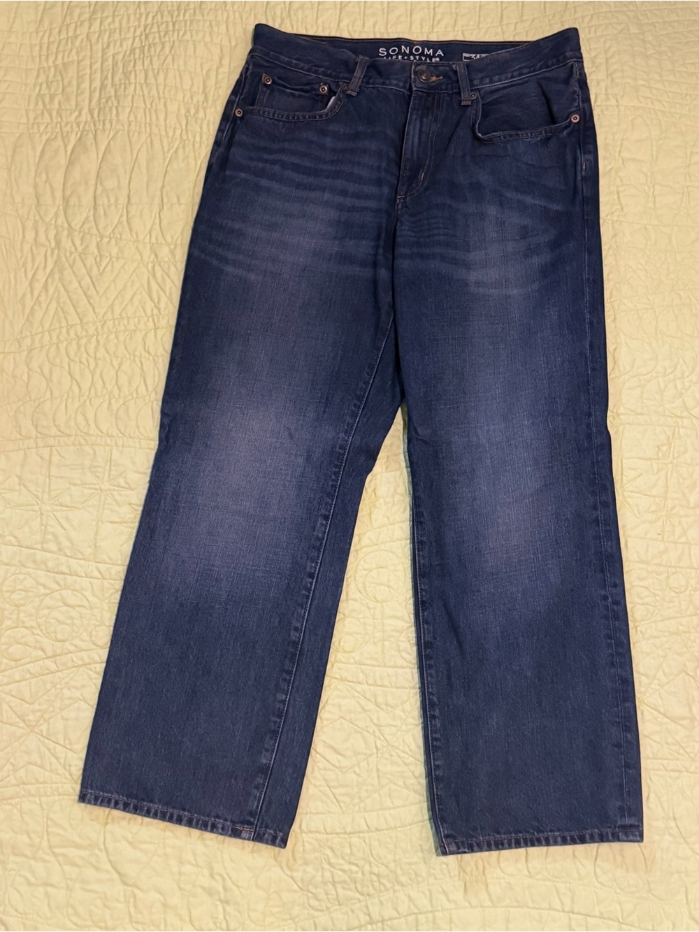 Sonoma Men’s Dark Blue Straight Jeans